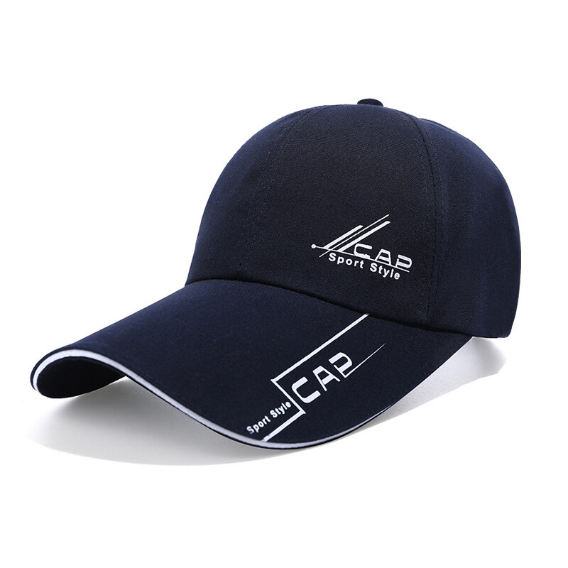 Men Baseball Caps Long Visor Brim Shade Snapback Sun Hat Sunshade Cap