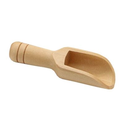 Coffee Small Mini Sugar Spoon Wooden Round Handle Spoon Teaspoon Small Salt