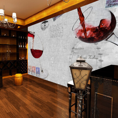 3D Red Wine ZHUA2731 Wallpaper Wall Murals Removable Self-adhesive Zoe