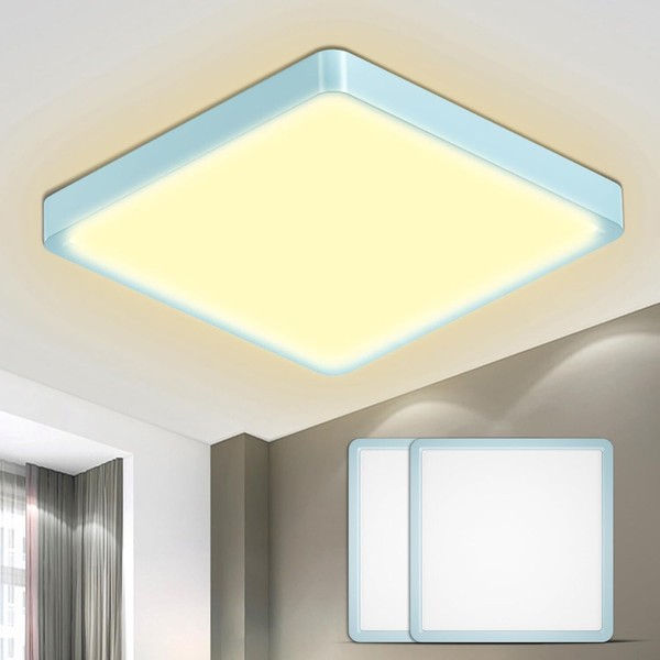 Lqwell® Deckenleuchte Led Deckenlampe, IP44,18W 3000K 1600LM ,220 * 24Mm,Blau-image