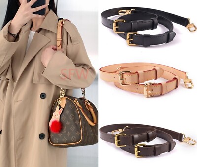 Adjustable Natural Vachetta Crossbody Replacement Strap For LV