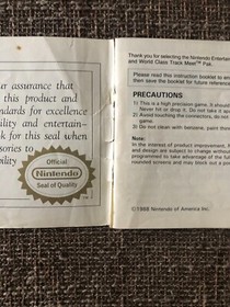 NES Super Mario Bros/Duck Hunt/Track Meet Nintendo Instruction Manual Only