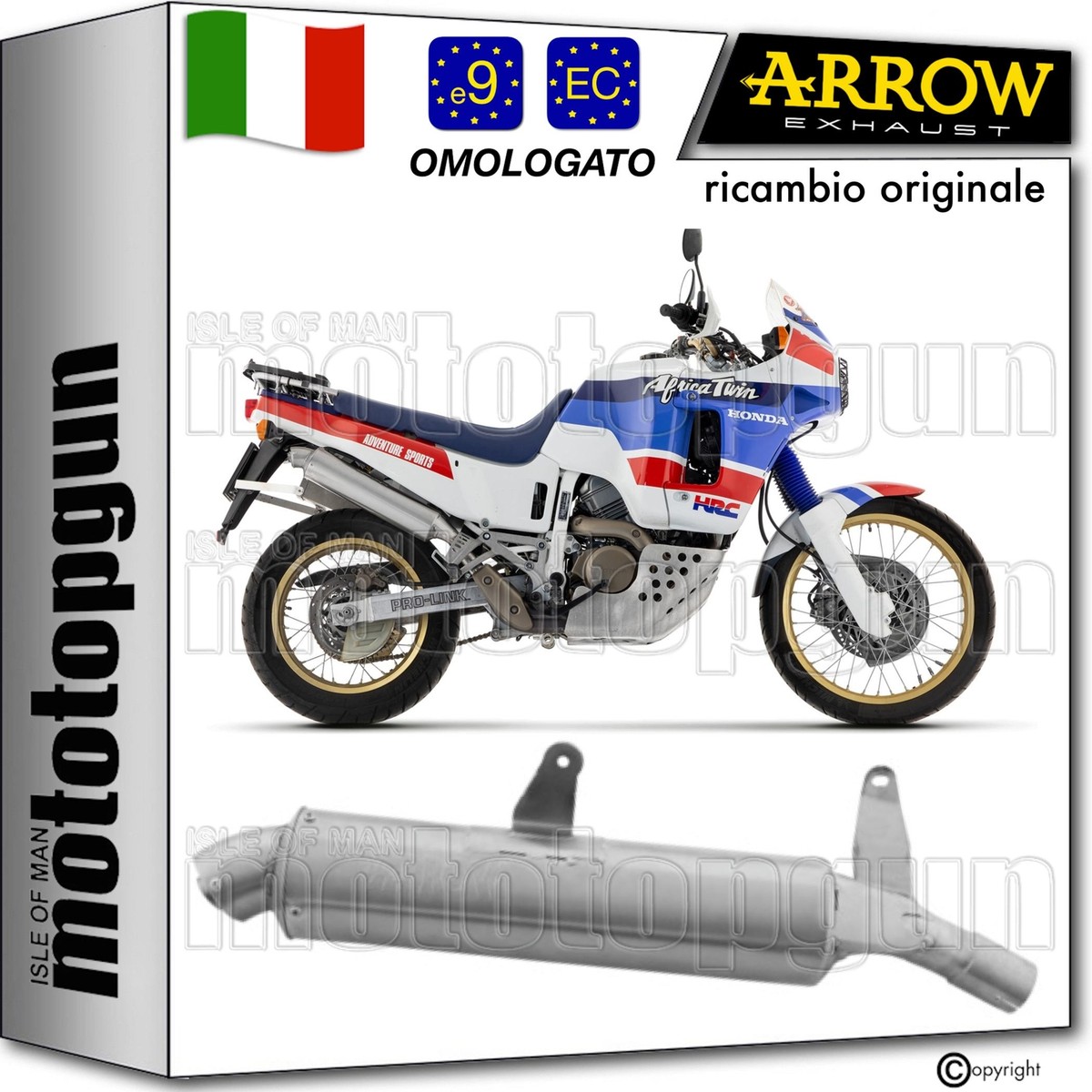 Xrv 650 Ricambi Originali Honda Africa Twin 650 ARROW SCARICO