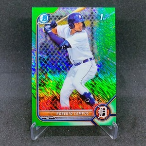 2022 Bowman Chrome Roberto Campos Green Shimmer Refractor /99 1st Rookie #BCP-14