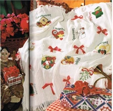 COUNTRY CHRISTMAS AFGHAN CROSS STITCH PATTERNS  ONLY    #961