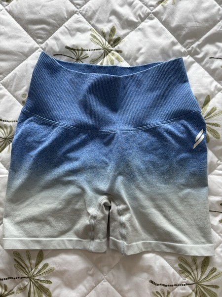 DO YOU EVEN Gym Shorts Size M Blue  Ladies 
