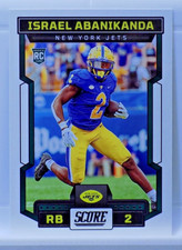 2023 Score ISRAEL ABANIKANDA #326 RC Football Card - NEW YORK JETS