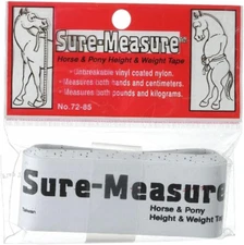 Sure Measure Horse and Pony Height/Weight Tape