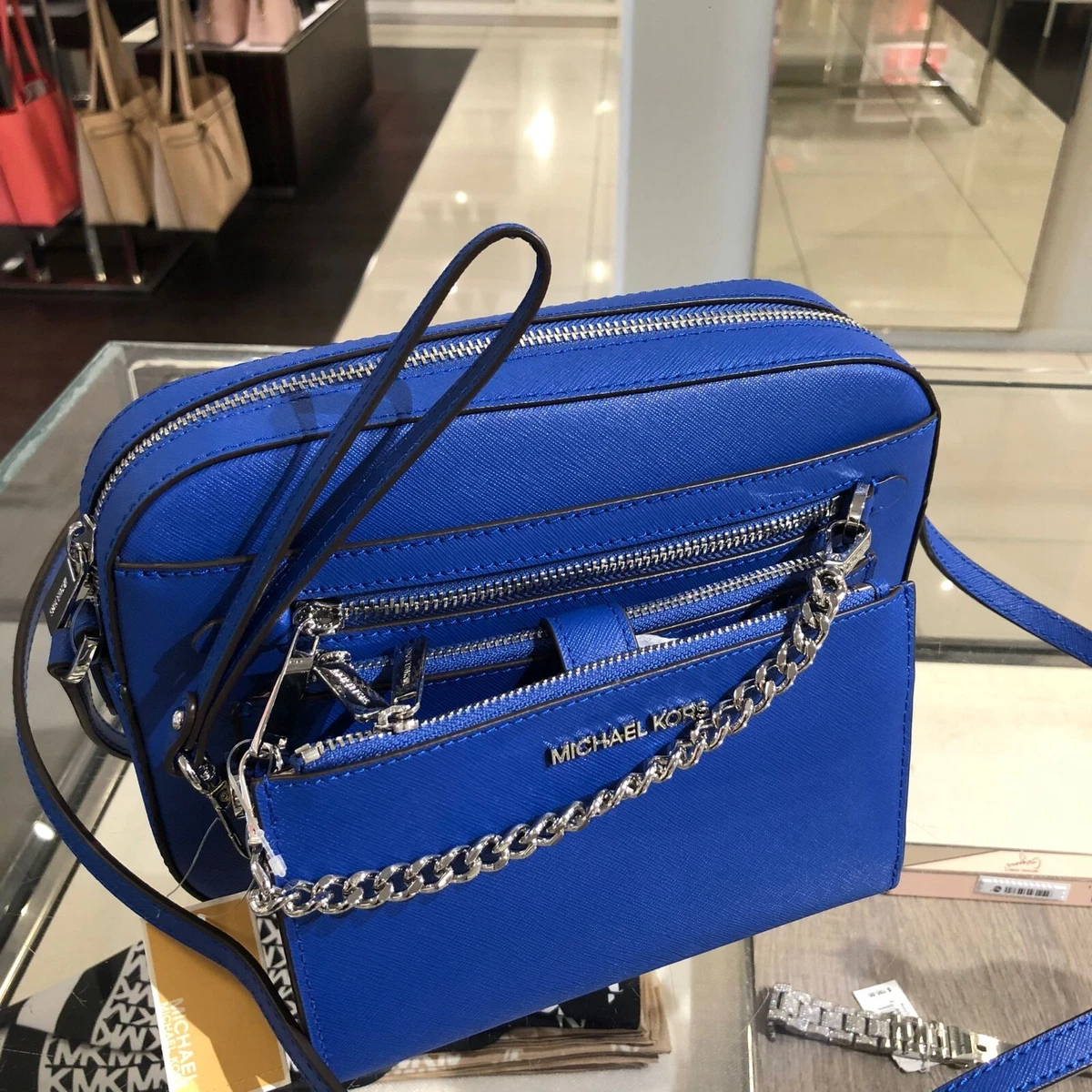 Cross body bags Michael Kors - Greenwich smal bag in blue and