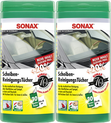 2x SONAX ScheibenReinigungsTücher (25er Box)