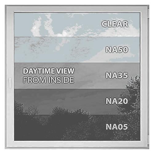 Qualsen Window Privacy Film, Non Adhesive Static Cling Frosted Glass
