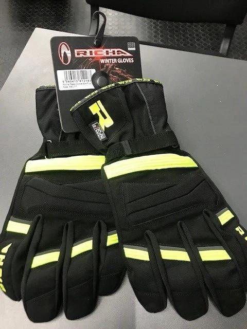 Richa Peak Motorcycle Textile&Leather All Season Waterproof Glove FLUO-XXL ONLY