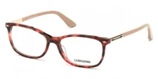 Longines LG5012-H 054 Red Havana  Cateye Optical Eyeglasses Frame 54-16-140