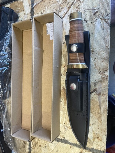 NIB 11 Inch Vietnam Fighter Fixed Blade Knife BK1633 w/Sheath&Honing Stone. - Picture 3 of 5
