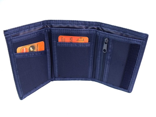 Unisex Quality Trifold Canvas Sports Wallet Credit Card Holder Purse Pouch - Picture 26 of 43