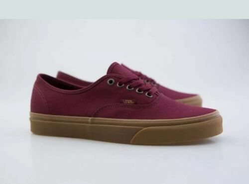 Vans  Authentic - Light Gum burgundy port royale gum US MEN 4/ WOMEN 5.5 - Picture 1 of 2