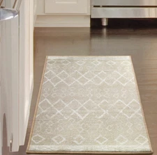 Smzrug Non-Slip Rubber Back Bohemian Distressed Moroccan Boho Runner ( 2`x3`)