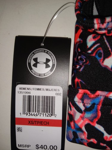 Under Armour Crossback Mid-Impact Multi Color Sports Bra Women's (XS) NWTS - Picture 2 of 3