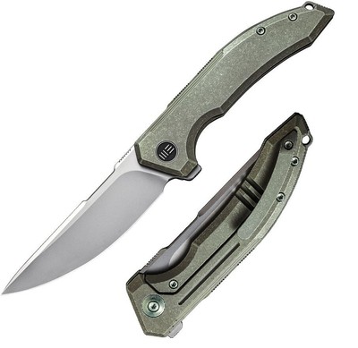 We Knife Co Ltd Quixotic Folding Knife 3.5'' CPM-20CV Steel Blade Titanium Handle