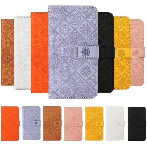 Totem Leather Wallet Phone Case For iPhone 16 15 14 13 12 11 Pro Max XR 7 8 SE - 第 12/19 張圖片