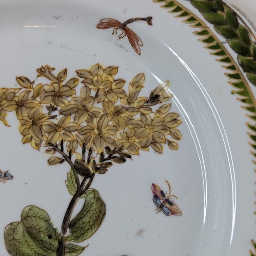 Vintage Chinese "HuaRongTang" Hand Painted Porcelain Plate Botanical Home Decor2 - Picture 7 of 8