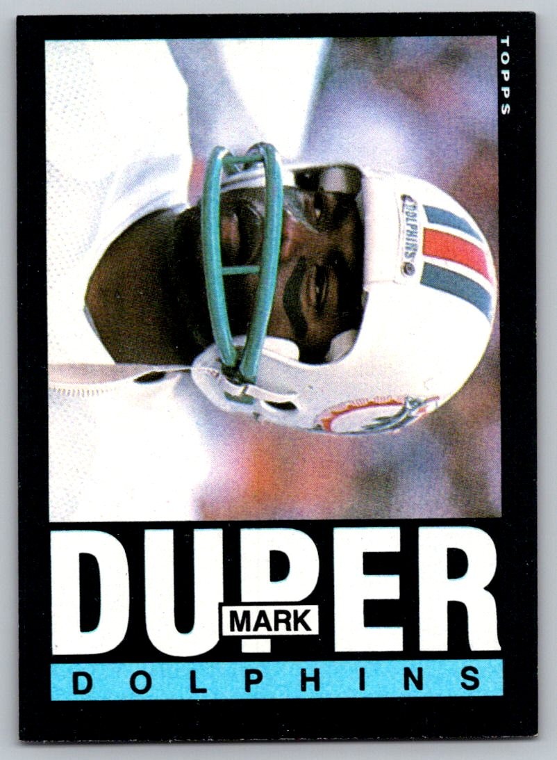 Topps 1985 Topps Miami Dolphins Mark Duper #310 Excellent