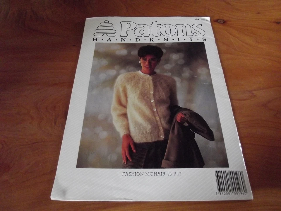 KNITTING PATTERN BOOK PATONS HANDKNITS FASHION MOHAIR  *GREAT* - Image 2 of 2