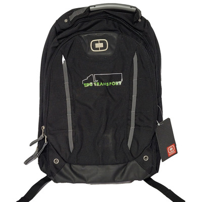 Ogio Pursuit Backpack Black Silver 17in NEW