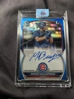 2023 Bowman Moises Ballesteros Chrome Auto Blue Refractor 1st #/150 Cubs
