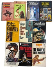 Lot of 10 Vintage Paperbacks Pulp Fiction Retro Novel Books Rock Hip Hop Mix