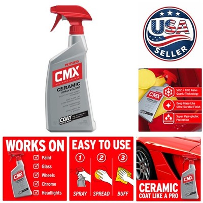 High Gloss CMX Ceramic Spray Coating, 24 oz - User-Friendly, Hydrophobic Finish