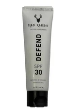 ​MAD RABBIT DEFEND SPF 30 Tattoo Sunscreen Zinc Oxide Natural Organic 3.4oz