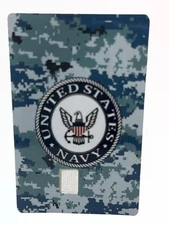 Blue Camo US Navy Credit / Debit Card Skin