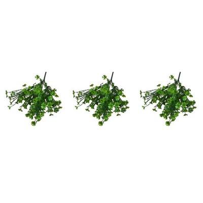 3 PCS Blumendekoration Pflanzen False Plants Green Indoor Artificial