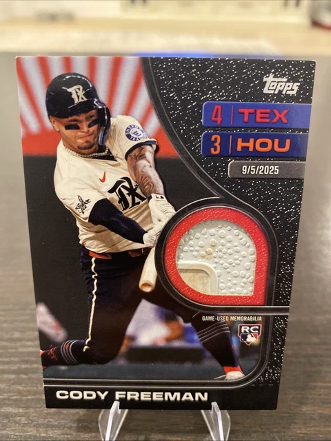 2026 Topps Series 2 CODY FREEMAN SSP RTB-CF Rounding The Bases Relic /10 Rangers