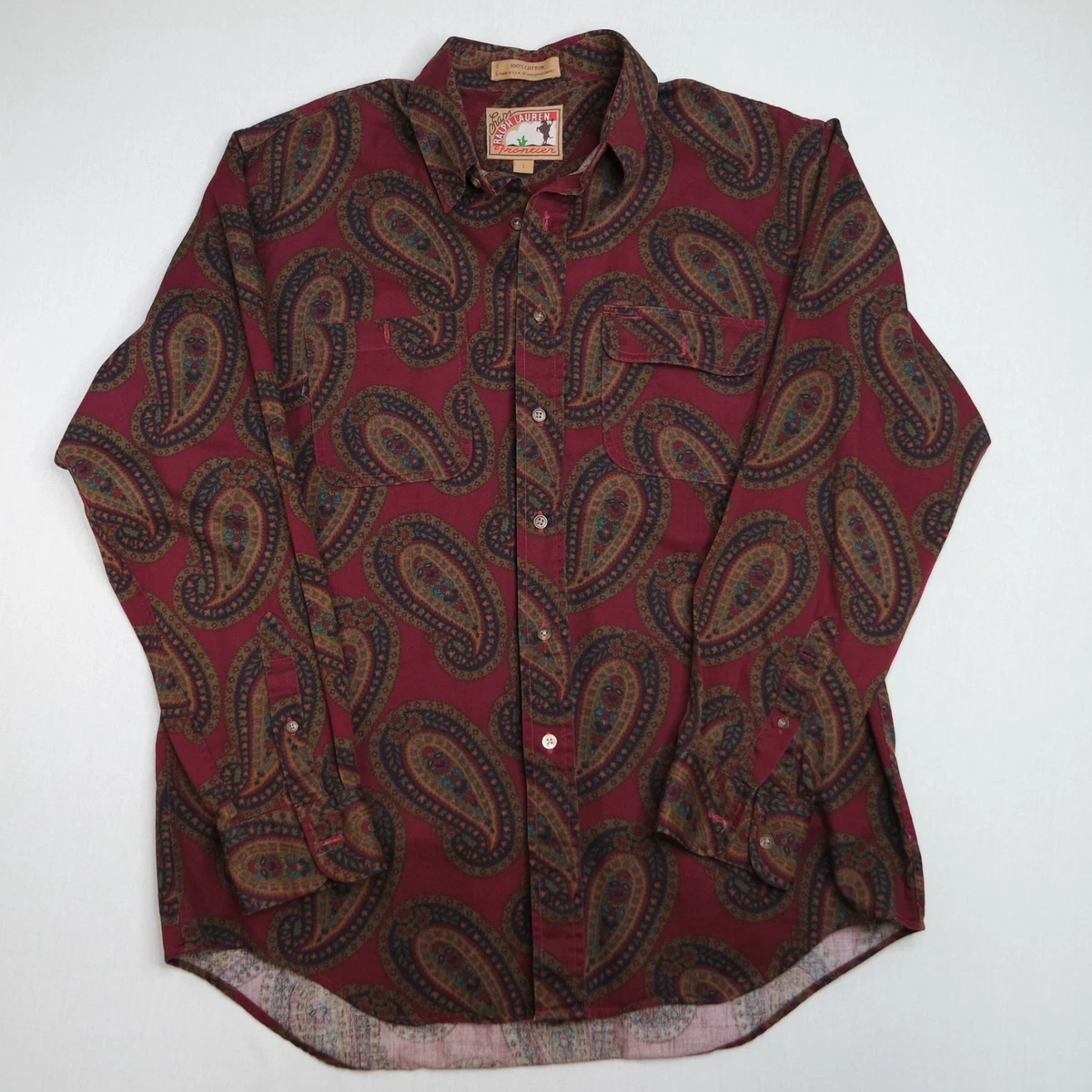 Vintage Paisley In Men's Casual Shirts for sale - eBay