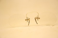 Antique Gold Spring Bridge Pince Nez Eye Glasses Vintage eyeglasses