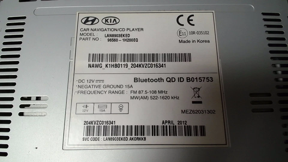 Radio Navigation ( Ohne Radiocode ) Kia Ceed 1.4 Cvvt SW ISG ED 12 Monate - Bild 4 von 4