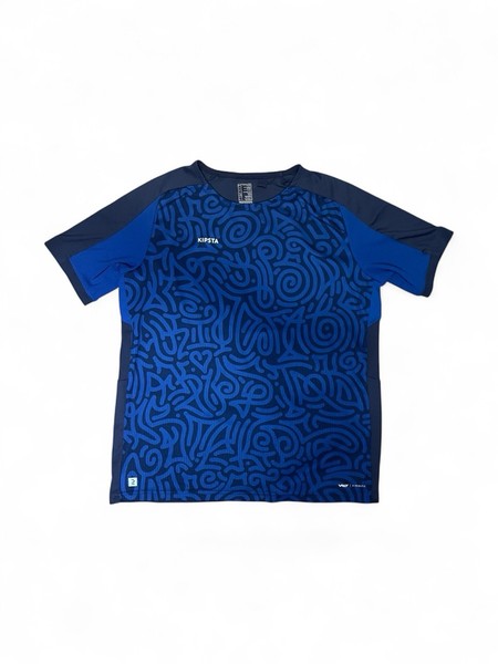 Kipsta Blue Sports T-Shirt | Football Gym Top | Youth 14-15 years 