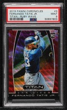 2019 Chronicles Titan Ruby Wave Prizm 55/199 Fernando Tatis Jr #3 PSA 9 MINT 2l4