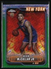 2024-25 Topps Chrome - Topps Green Refractor #150 Kevin McCullar Jr.