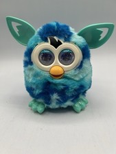 Hasbro 2012 Furby Boom Blue White Electronic Talking Plush Toy Interactive