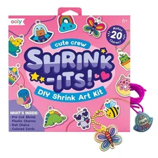 Shrink-Its 28 PC DIY Shrinking Art Kit That Creates Charms and Tags, Includes...