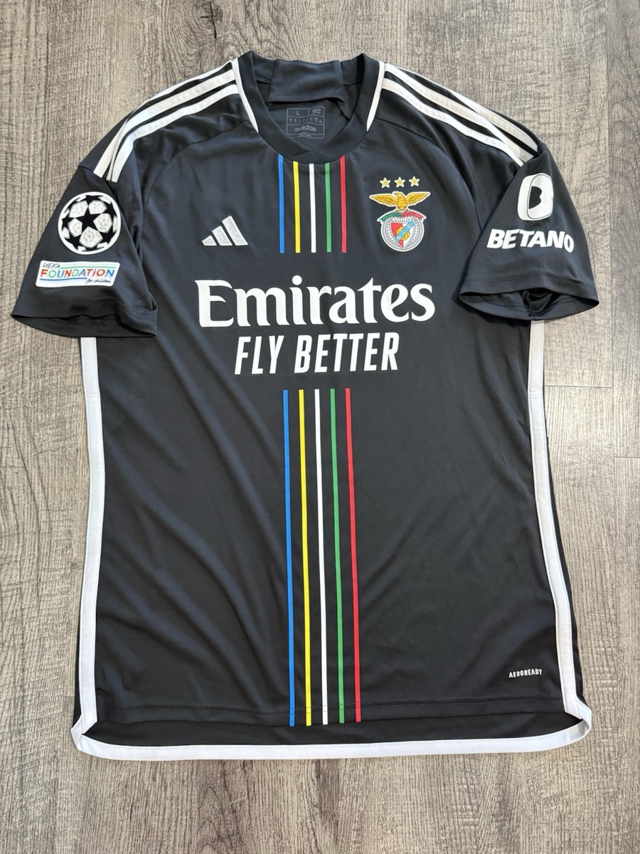 Angel Di Maria Benfica Adidas 2023/24 Away Jersey Men's Size XL