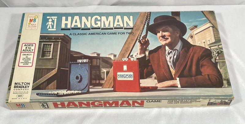 HANGMAN - Milton Bradley Board Game - 1976