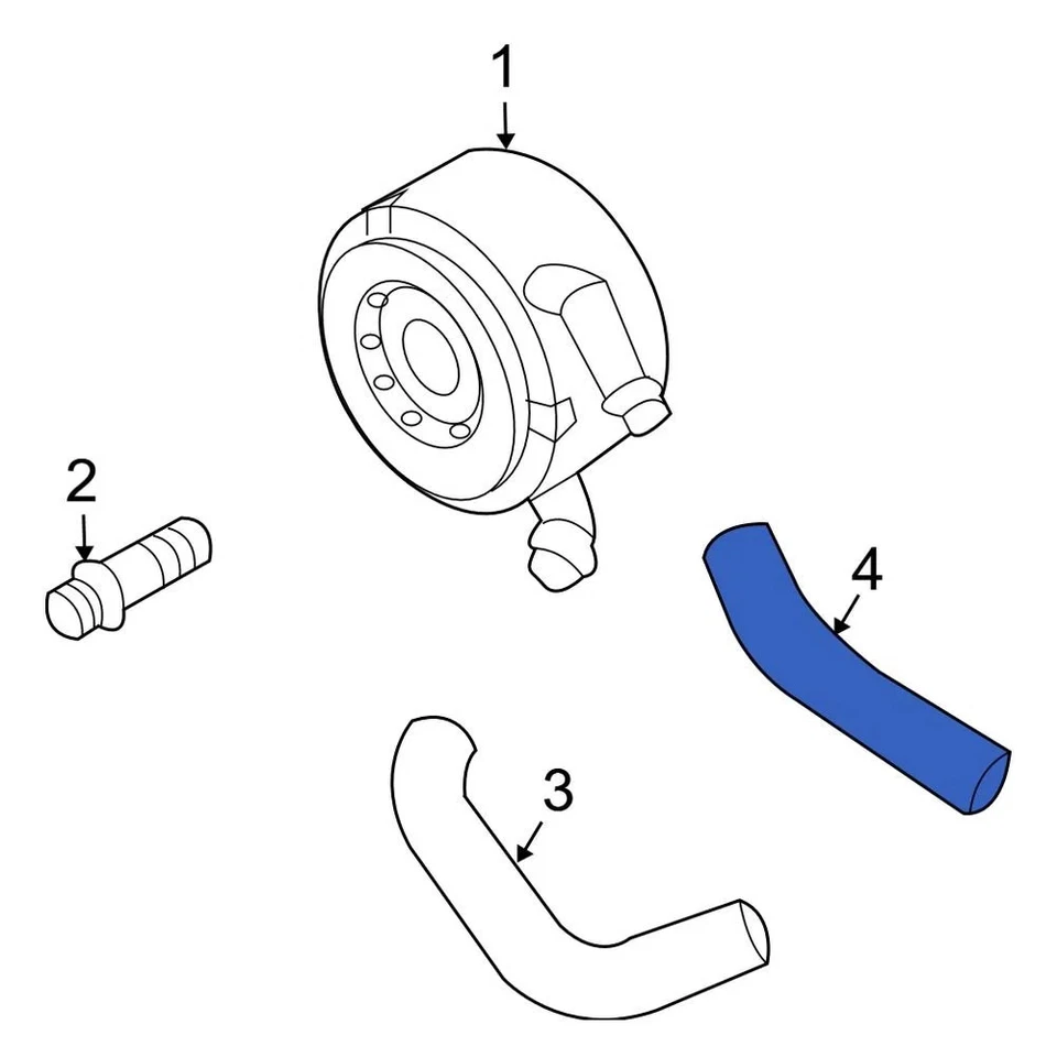 For Infiniti G35 07-08 Infiniti 21306JK29E Front Lower Engine Oil Cooler Line - Image 3 of 4