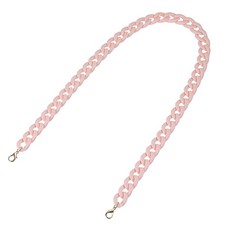 Acrylic Purse Strap,35.4" Matte Bag Chain Replacement Light Pink