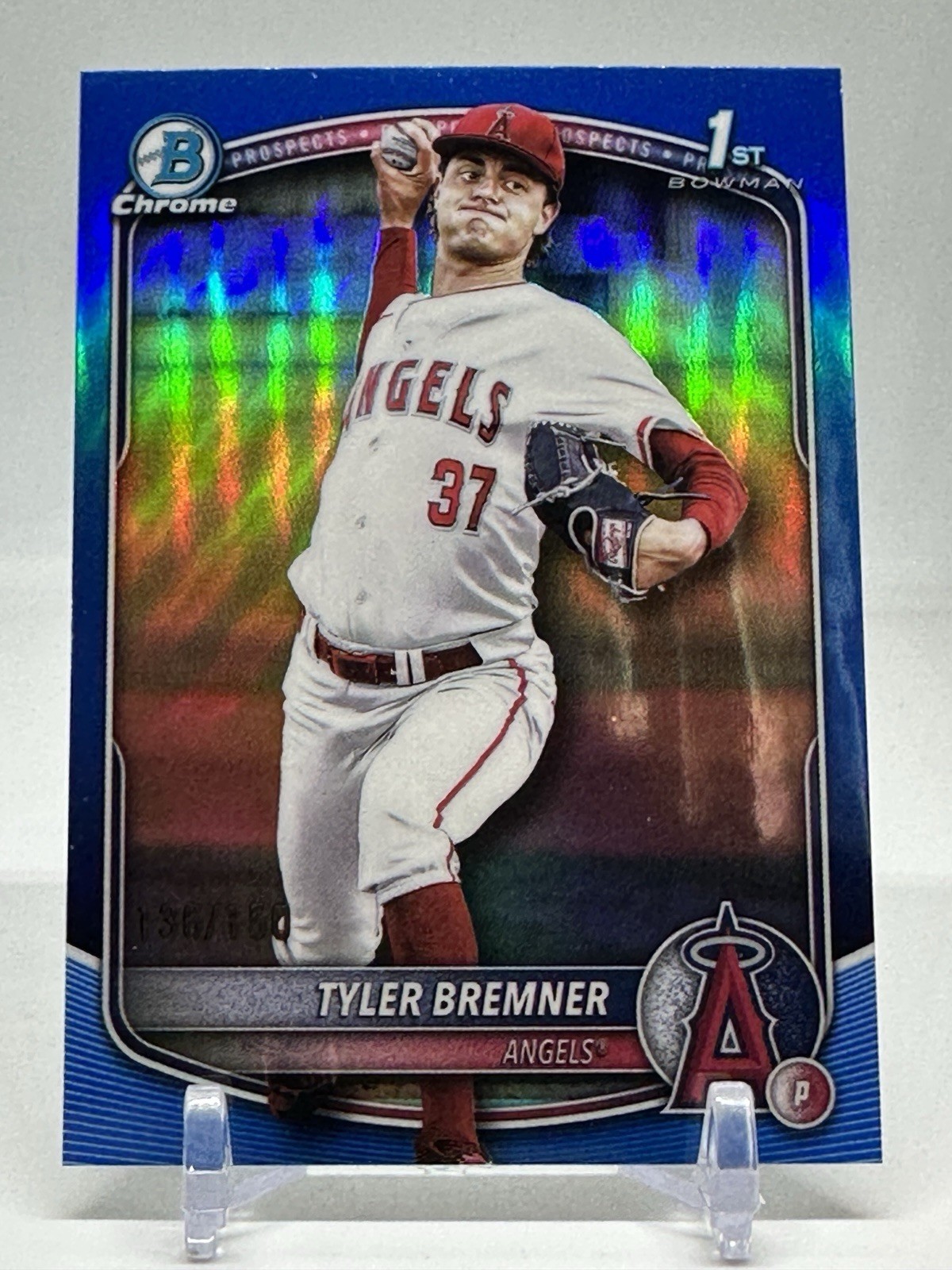2025 Bowman Draft - Tyler Bremner Blue Chrome Refractor /150 #BDC-37 (1st) LAA