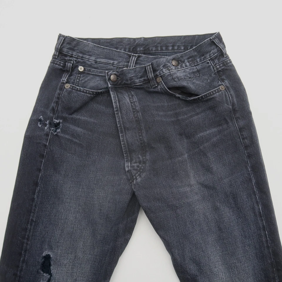 R13 Womens Cross Over Jeans in Jake Black Size 28 Baggy Crossover - Image 3 of 4