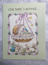 Vintage Our Baby's Arrived..." ;Birth Announcement ; 4" x 5" cards; Never Used